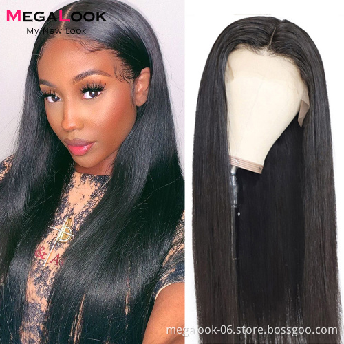 Wholesale Indian Unprocessed Raw Remy Lace Frontal Wig, Virgin Cuticle Aligned Peruvian Human Hair Front Lace Front Wigs